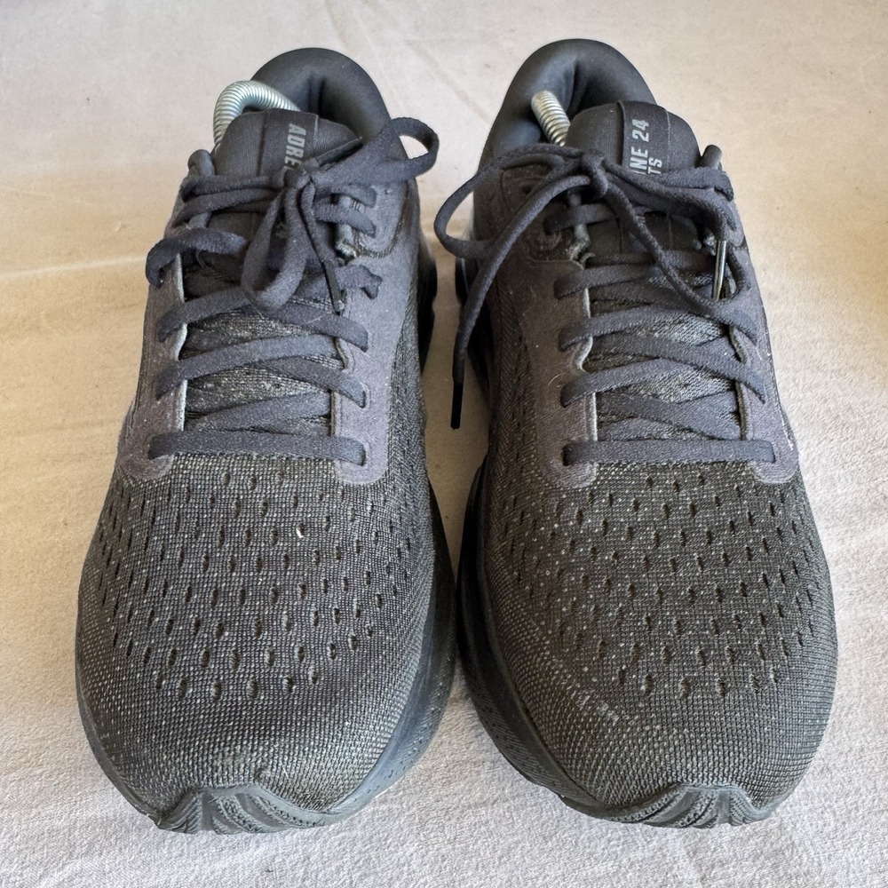 Size 10 - Brooks Adrenaline GTS 24 Womens Wide Black/Ebony 1204261D020 - Picture 3 of 10